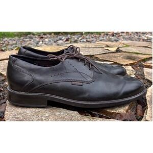 MEPHISTO Men's Dark Brown Leather Lace Up Soft Toe Oxford Dress Shoes Size 13